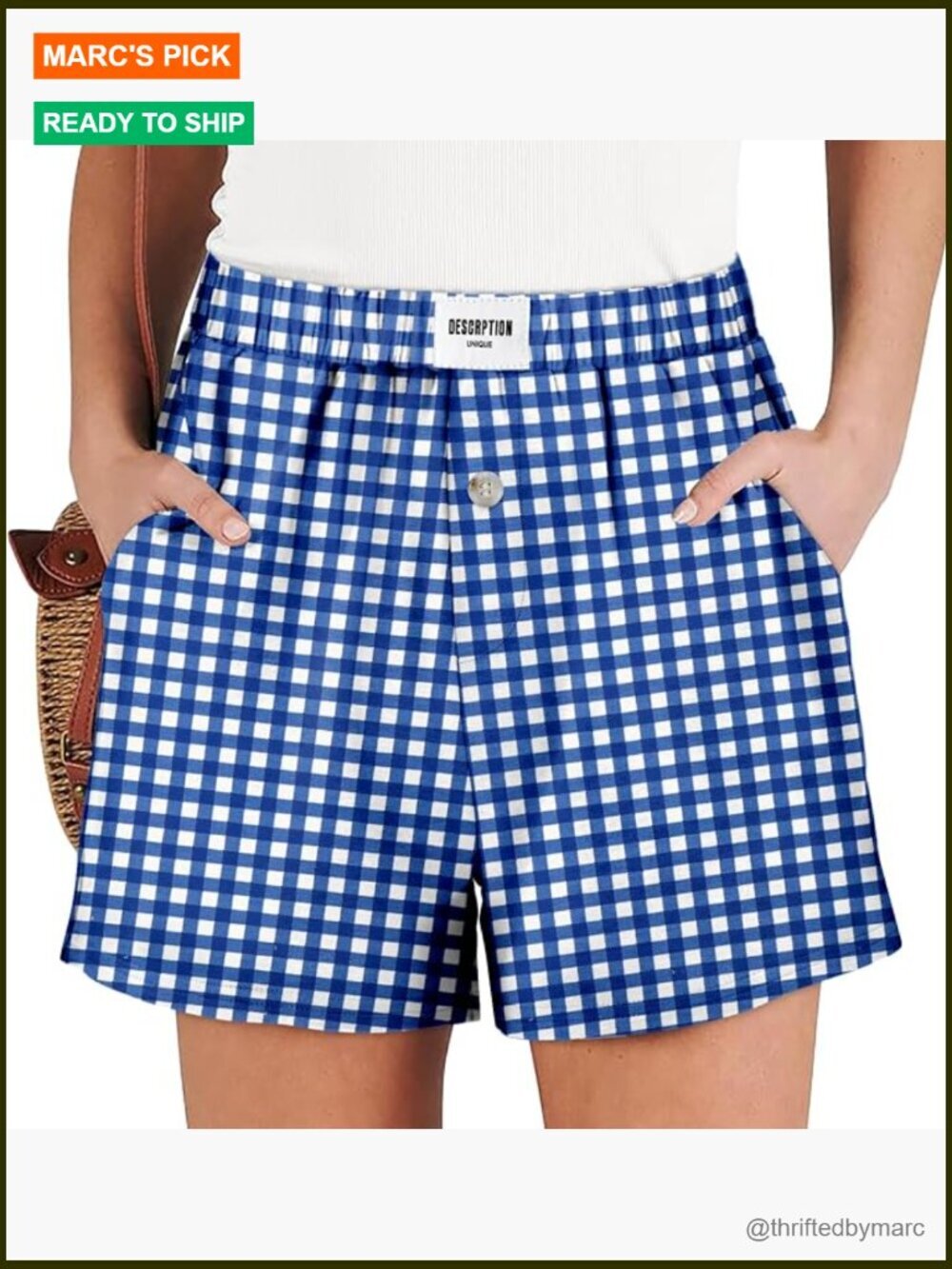Casual Drawstring Elastic Waist Shorts with Pockets